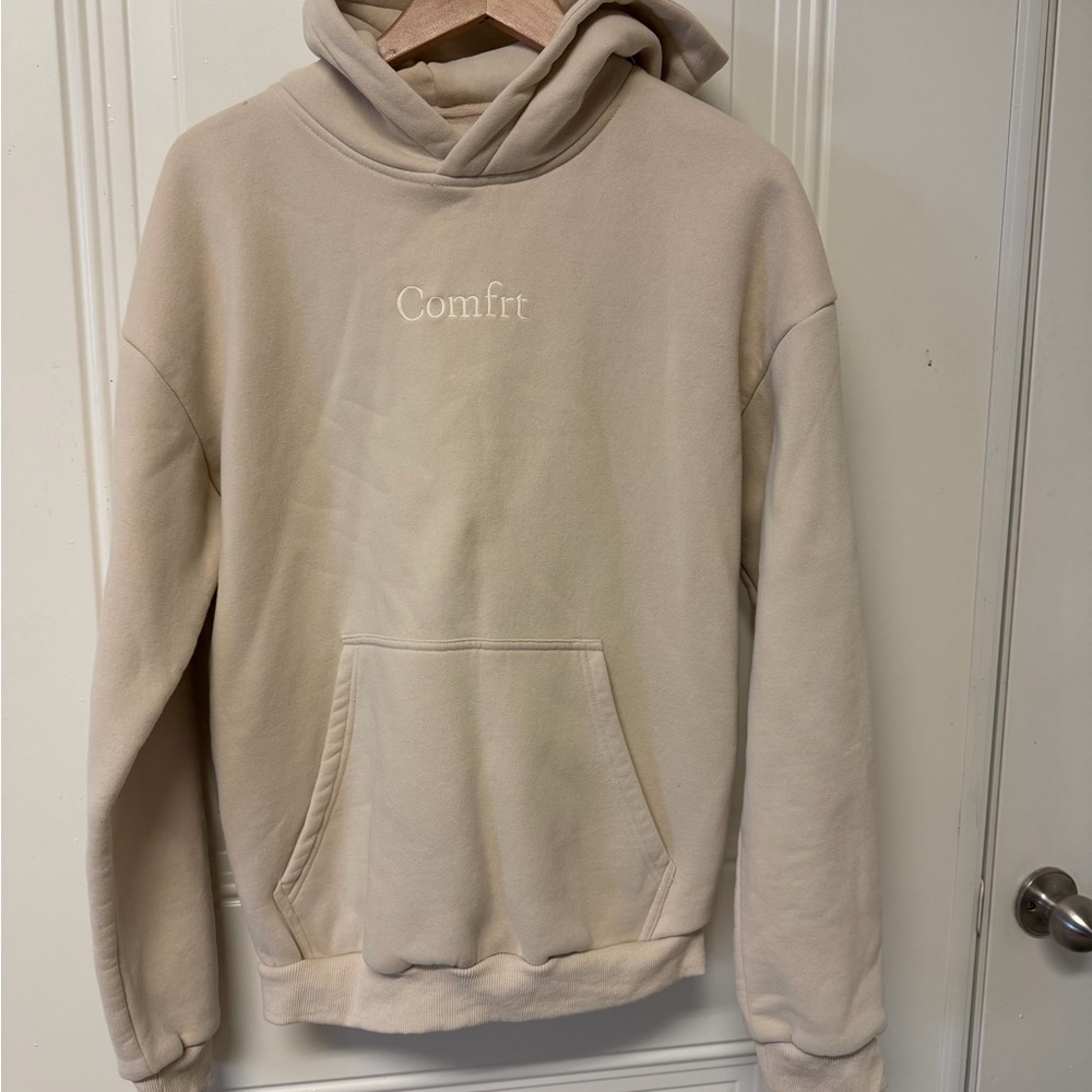 Comfrt Signature Hoodie in Bone - Picture 3 of 7